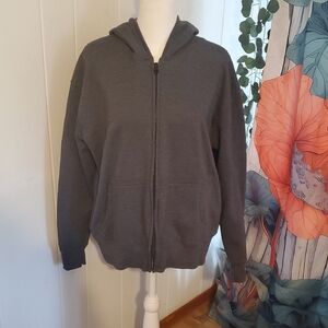 Hanes Dark Gray Full-Zip Hoodie